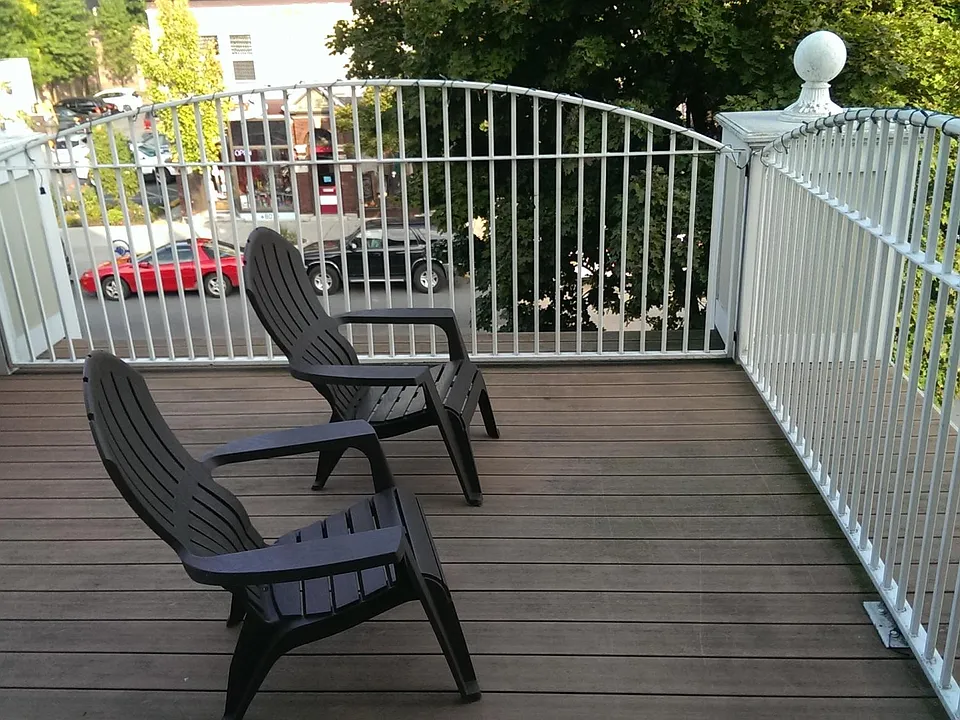 Balcony on Elmwood across from the Co-Op