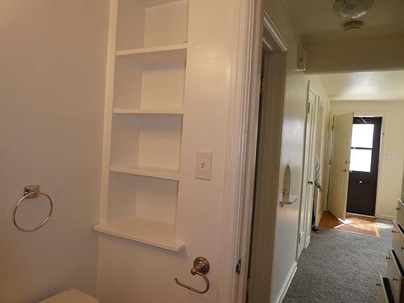 front door, hallway (taken from bathroom)