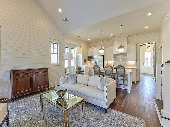 Open concept living-dining-kitchen area