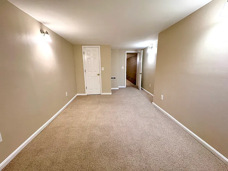 Bedroom facing front of building