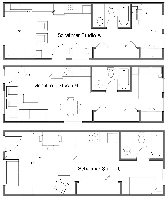 Floor plan Studio
