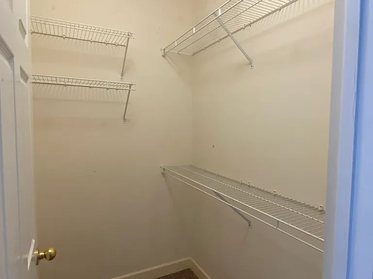 Walk-in closet of master bedroom