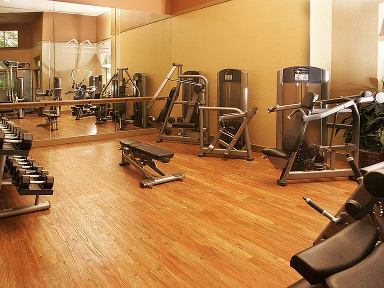 Free Weights and Aerobics Area