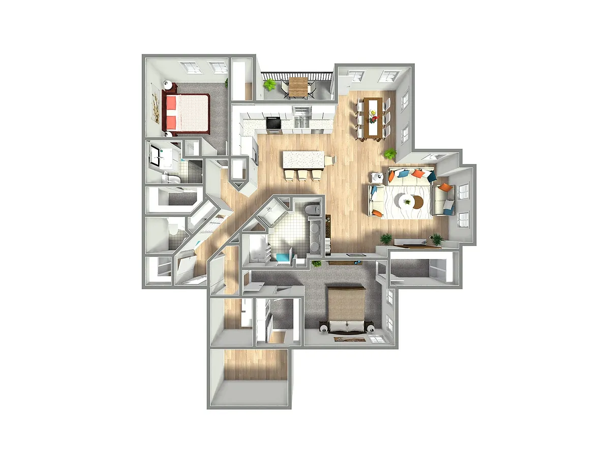 Floor plan 2X2 G