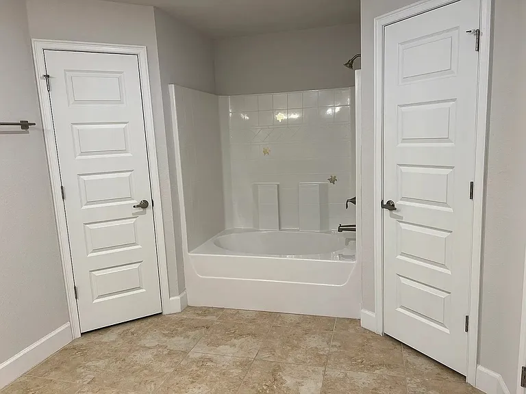 Master Bath / his and her closets