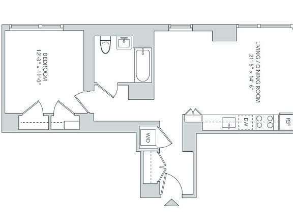 2nd image of 42 W 33rd St APT 19A