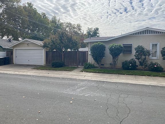 Side view of house and garage