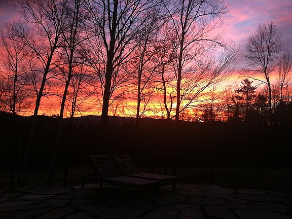 sunrise/most mornings