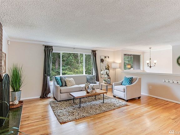 Hardwood floors accentuate the open living space.