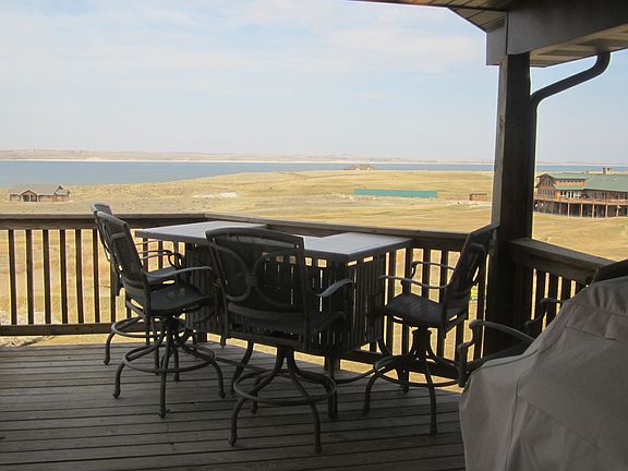 View of lake from deck