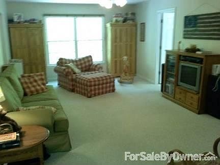 Family Room with Wood-burning Fireplace