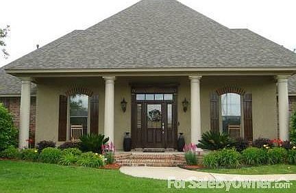 Beautiful front with great porch