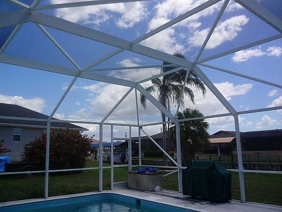 New Pool Enclosure Screening