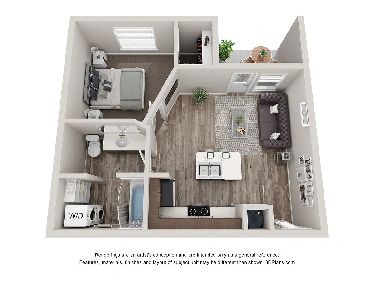 Floor plan One Bedroom