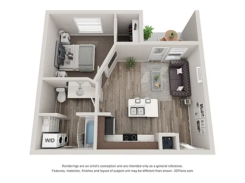 Floor plan One Bedroom