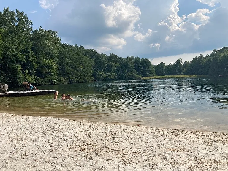 Private spring fed swimming lake. Additional spring fed fishing lake.