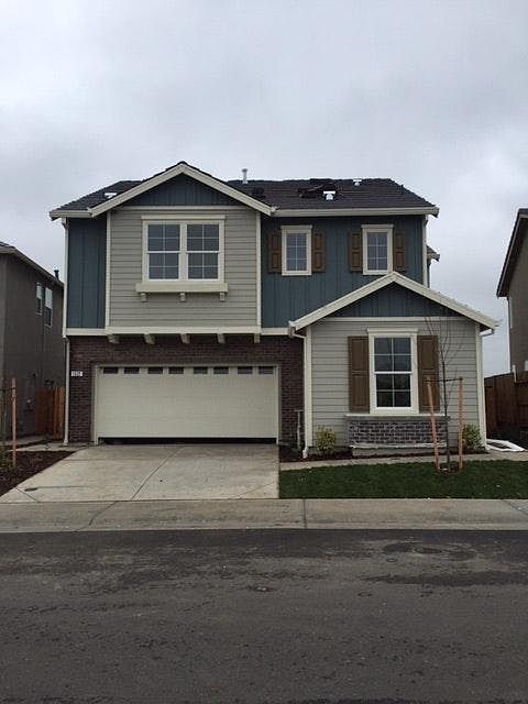 Front of house before it was completed