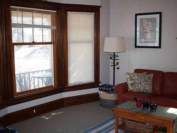 Bay windows in living room