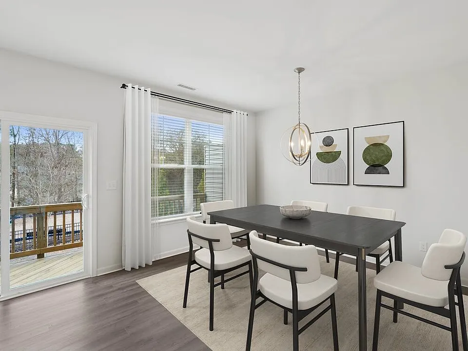 Upgrade Package Kitchen and dining area with hard-surface vinyl plank flooring