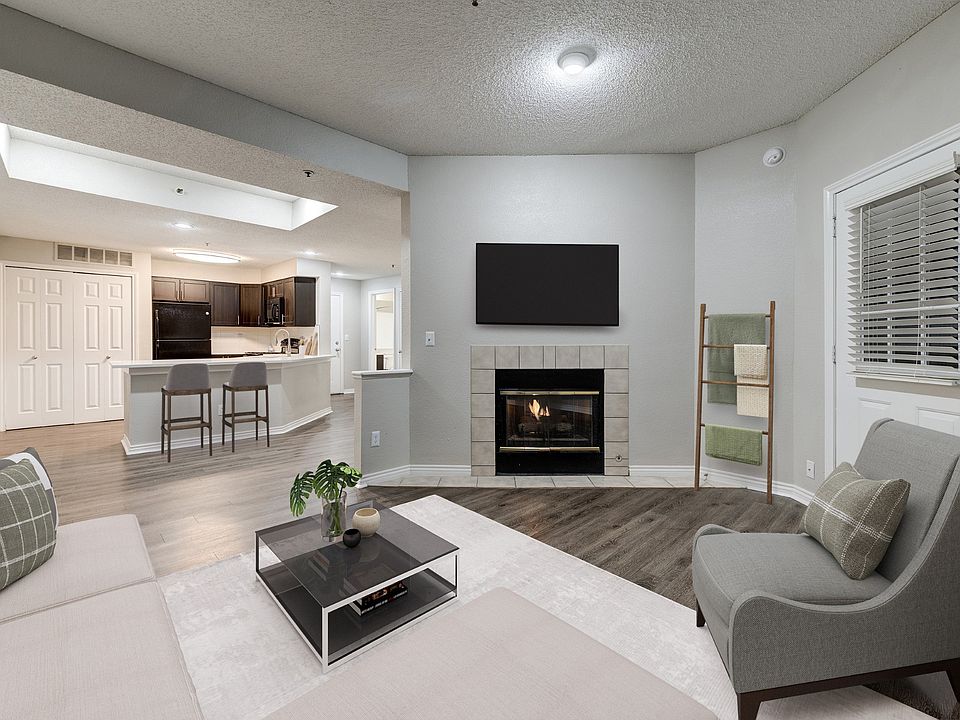 Open concept living room at Ashford Belmar Apartments in Lakewood, CO 80226