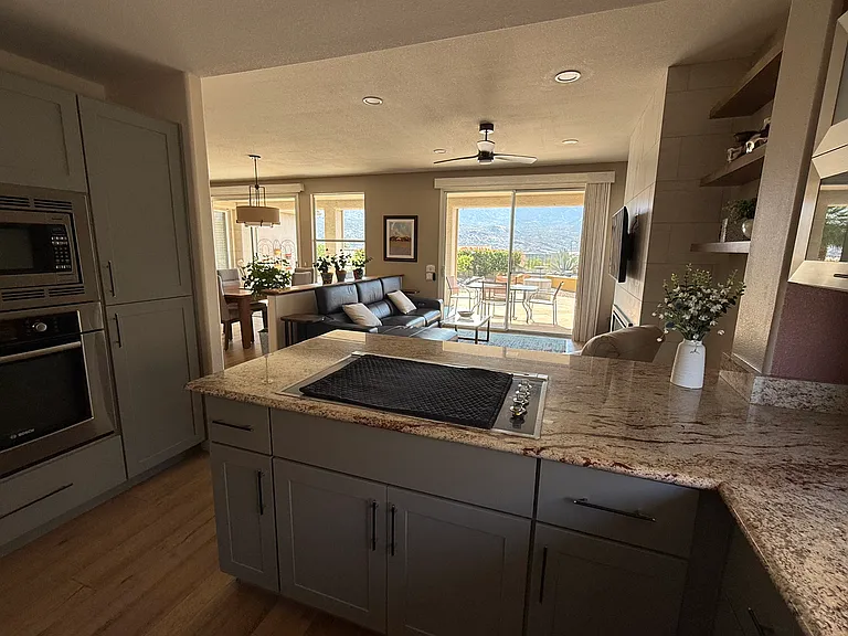 Family room from kitchen
