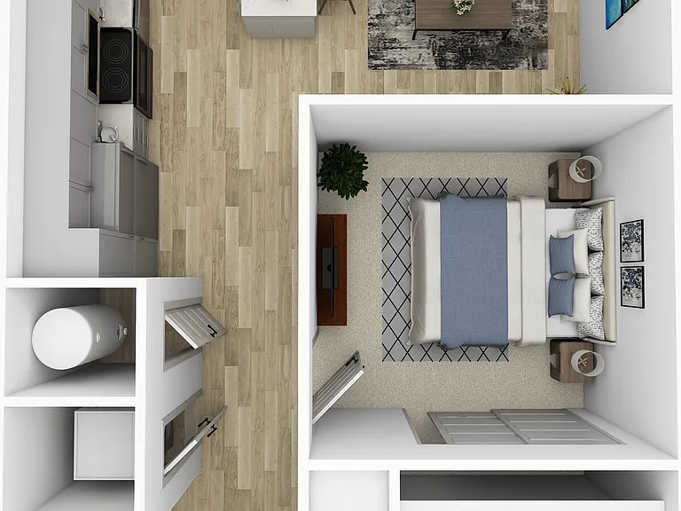 Alpha floor plan Ascend at Pena Station