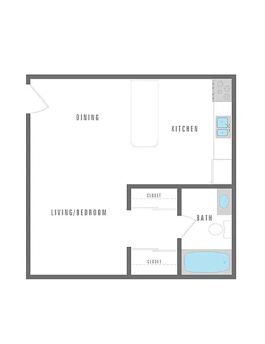 Floor plan Studio