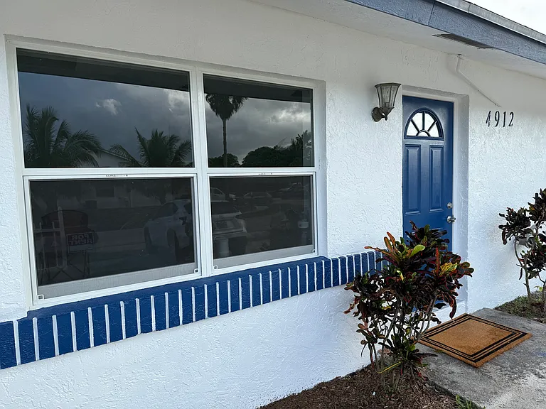 Front door with new all around impact windos