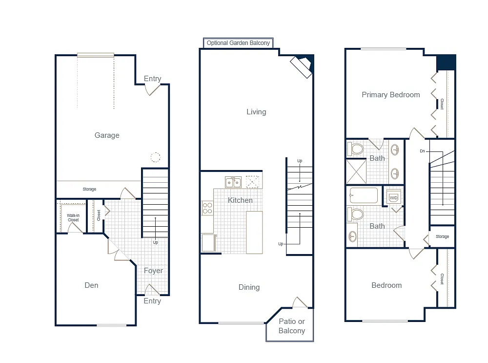 Floor plan Burgundy / Middle Kitchen