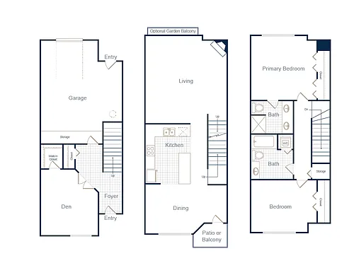 Floor plan Burgundy / Middle Kitchen