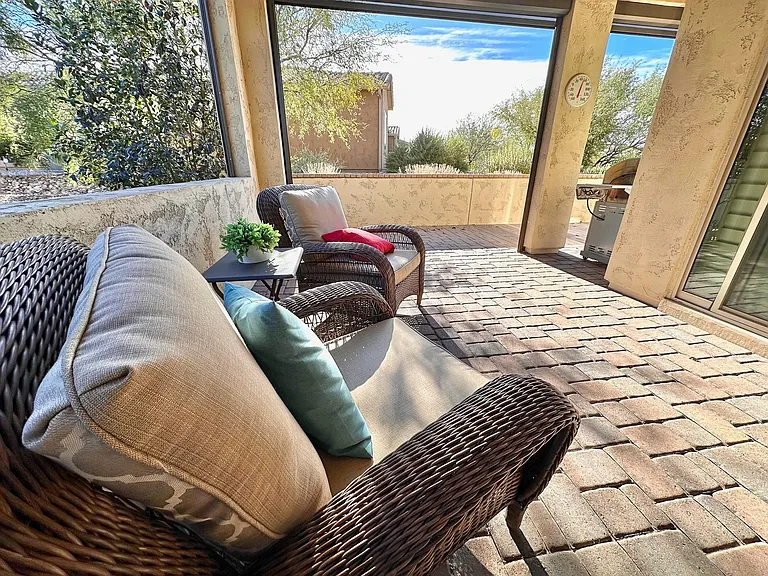 Patio with private, open view