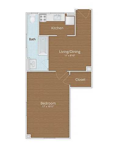 Floor plan Large Studio