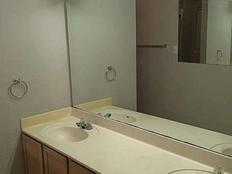 master bath vanity with hollywood lighting