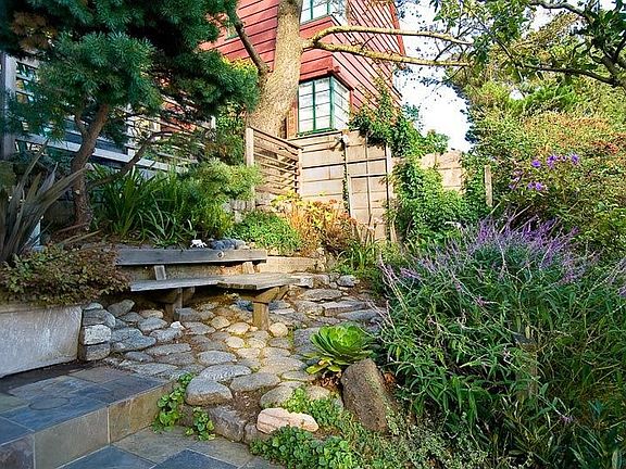 Landscaped front yard