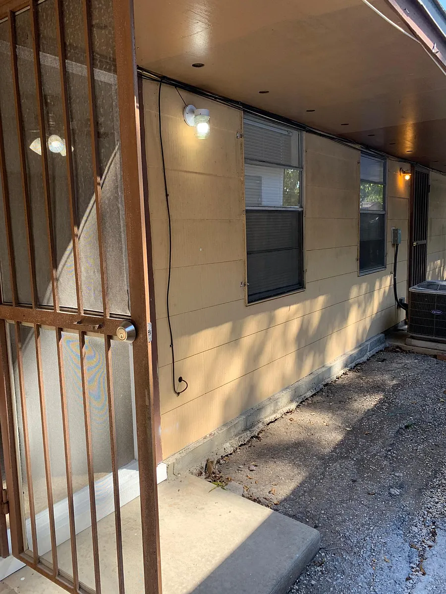 back door small patio in back - 723 Britton Ave #2