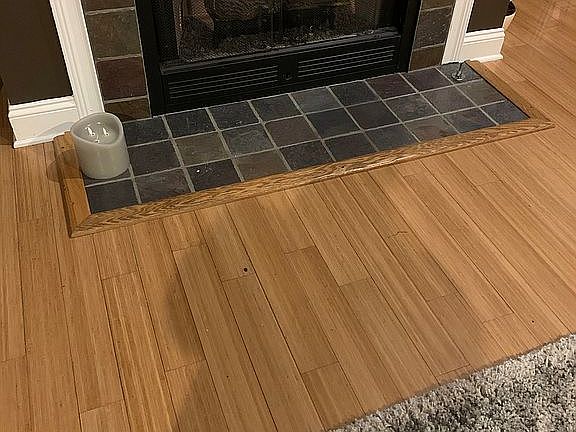 Living room fireplace