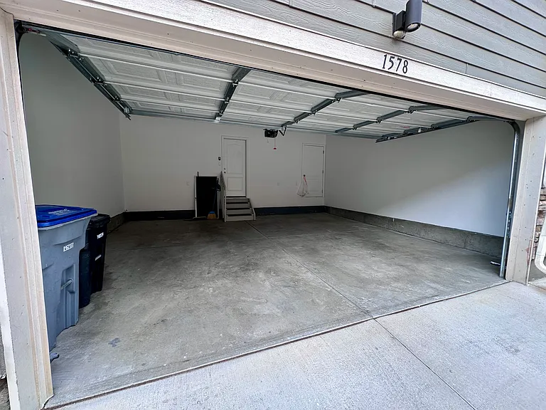 From alley into Garage