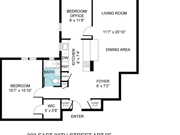 302 E 88th St APT 6F, Manhattan, NY 10128