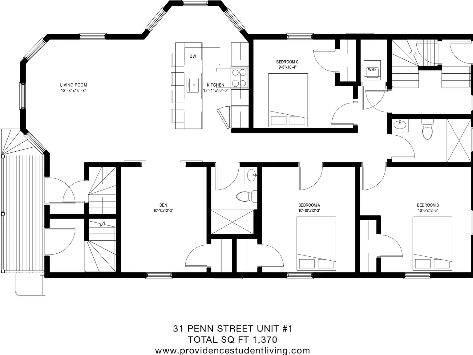 4 bed, 1370 sqft, $900 — Photo 2