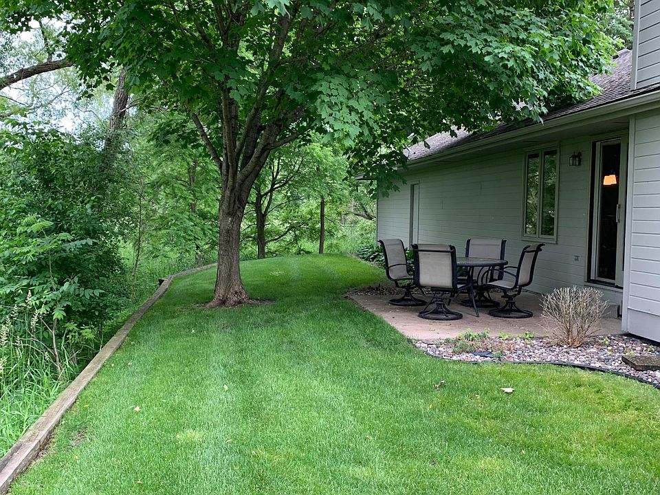 large private back yard overlooking marsh with patio.
