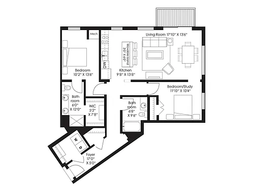 Floor plan B6