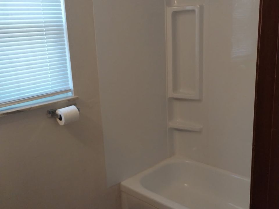 shower & tub.