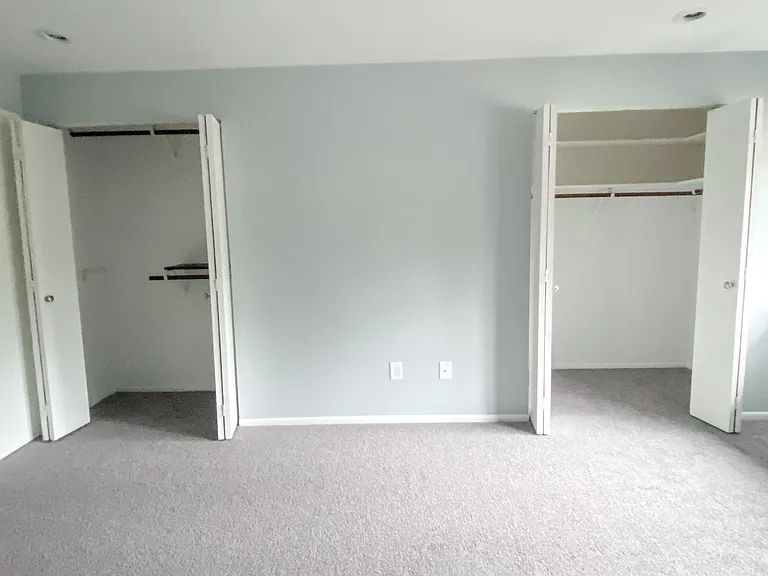 Master bedroom dual closets