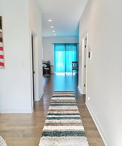 main level hallway from foyer