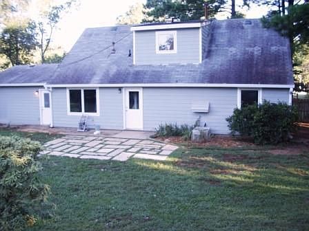 Back of house and marble terrace