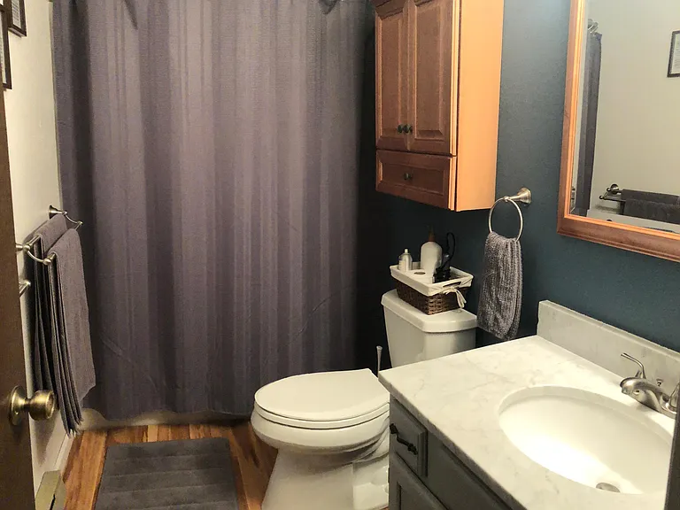 Upstairs full bathroom, furnished