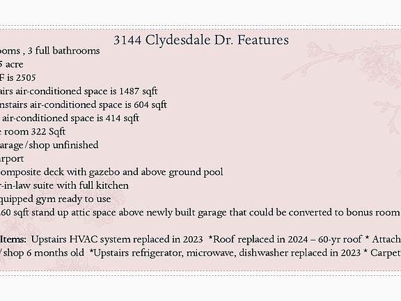 2nd image of 3144 Clydesdale Dr
