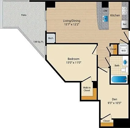 Floor plan Style C30 Den