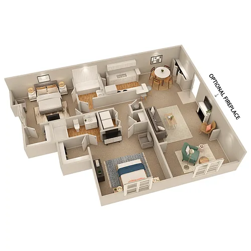 Floor plan B3 w/ Sunroom