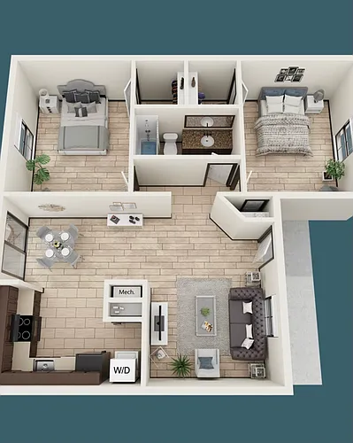 Floor plan A203